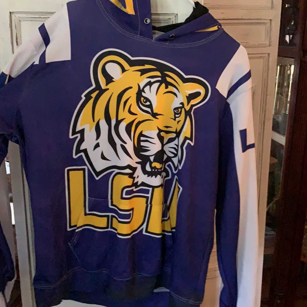 LSU Hoodie unisex L or XL, no tags